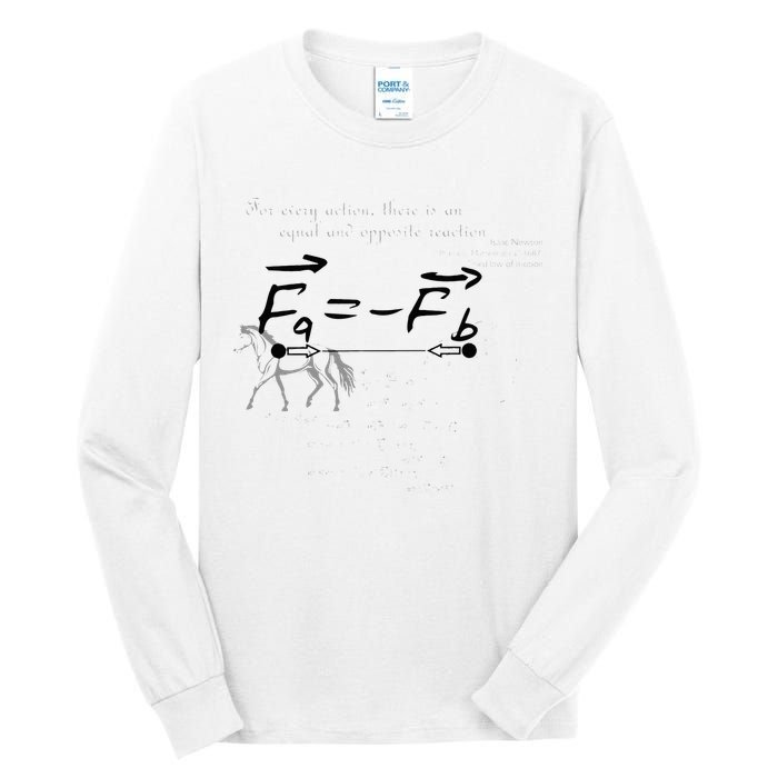 Design With Sir Isaac Newtons Third Law Tall Long Sleeve T-Shirt