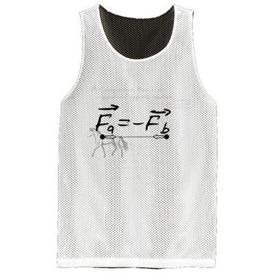 Design With Sir Isaac Newtons Third Law Mesh Reversible Basketball Jersey Tank