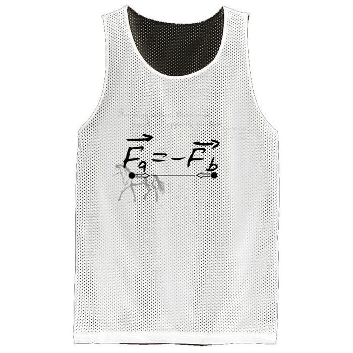 Design With Sir Isaac Newtons Third Law Mesh Reversible Basketball Jersey Tank