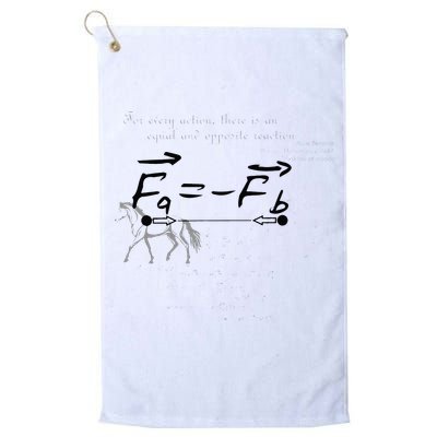 Design With Sir Isaac Newtons Third Law Golf Towel