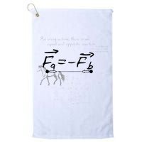 Design With Sir Isaac Newtons Third Law Golf Towel