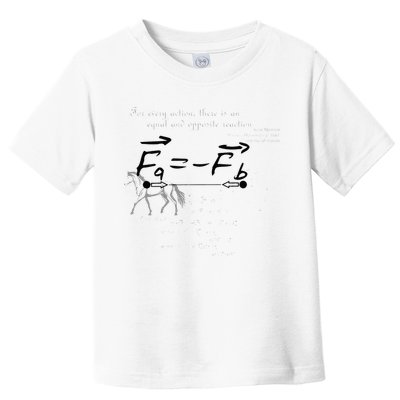 Design With Sir Isaac Newtons Third Law Toddler T-Shirt