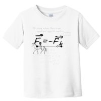 Design With Sir Isaac Newtons Third Law Toddler T-Shirt