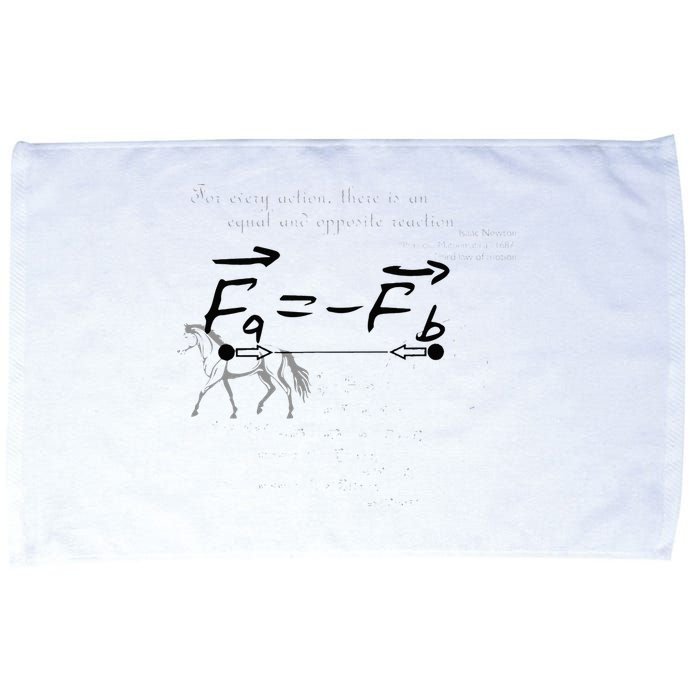 Design With Sir Isaac Newtons Third Law Microfiber Hand Towel