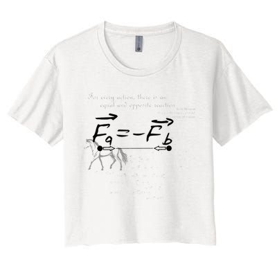 Design With Sir Isaac Newtons Third Law Crop Top