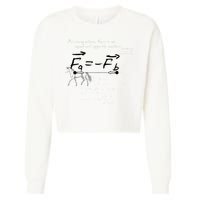 Design With Sir Isaac Newtons Third Law Cropped Pullover Crew