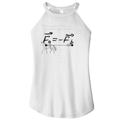 Design With Sir Isaac Newtons Third Law Women's Perfect Tri Rocker Tank