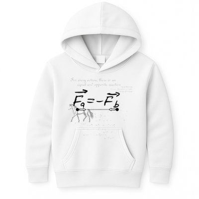Design With Sir Isaac Newtons Third Law Kids Hoodie