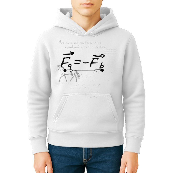 Design With Sir Isaac Newtons Third Law Kids Hoodie