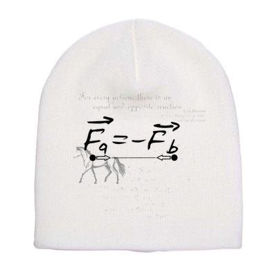 Design With Sir Isaac Newtons Third Law Short Acrylic Beanie