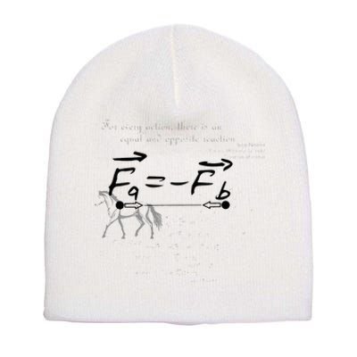 Design With Sir Isaac Newtons Third Law Short Acrylic Beanie