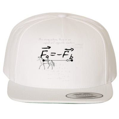 Design With Sir Isaac Newtons Third Law Wool Snapback Cap