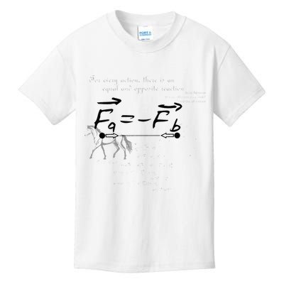 Design With Sir Isaac Newtons Third Law Kids T-Shirt