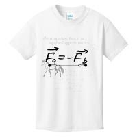Design With Sir Isaac Newtons Third Law Kids T-Shirt