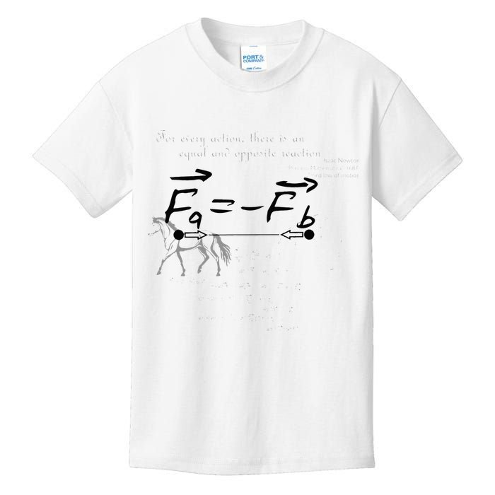 Design With Sir Isaac Newtons Third Law Kids T-Shirt