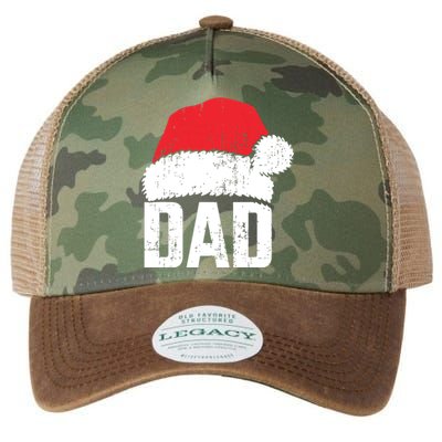 Dad With Santa Claus Hat Matching Family Christmas Pajama Legacy Tie Dye Trucker Hat