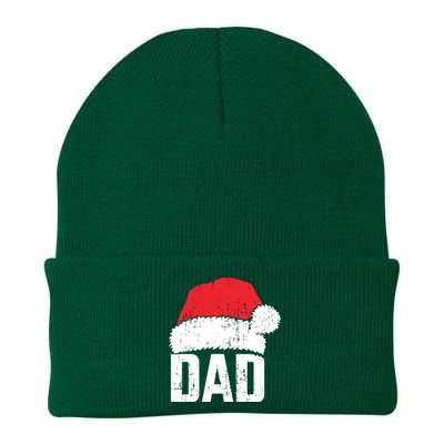 Dad With Santa Claus Hat Matching Family Christmas Pajama Knit Cap Winter Beanie