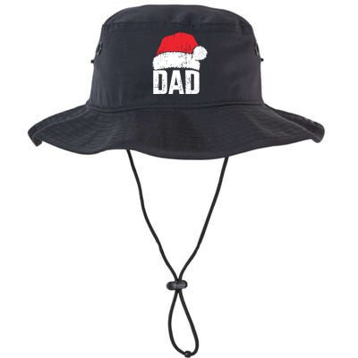 Dad With Santa Claus Hat Matching Family Christmas Pajama Legacy Cool Fit Booney Bucket Hat