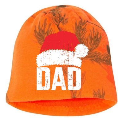 Dad With Santa Claus Hat Matching Family Christmas Pajama Kati - Camo Knit Beanie