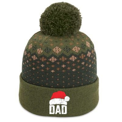 Dad With Santa Claus Hat Matching Family Christmas Pajama The Baniff Cuffed Pom Beanie