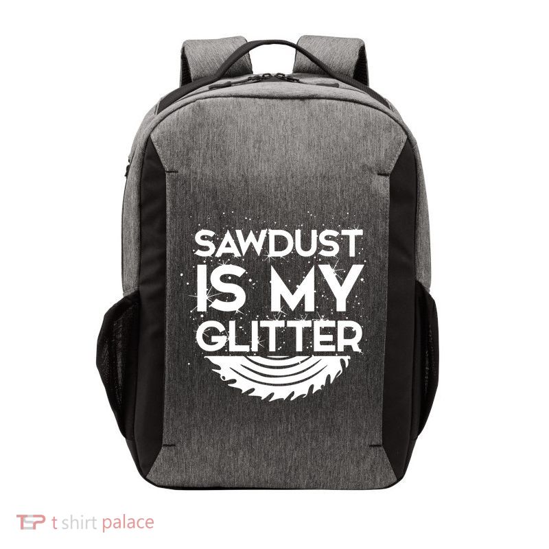 DIY Woodworking Sawdust Design Girl With Tools Gift Vector Backpack