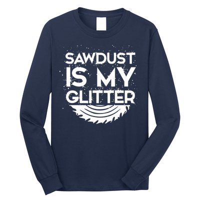 DIY Woodworking Sawdust Design Girl With Tools Gift Long Sleeve Shirt