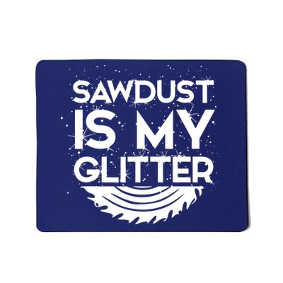 DIY Woodworking Sawdust Design Girl With Tools Gift Mousepad