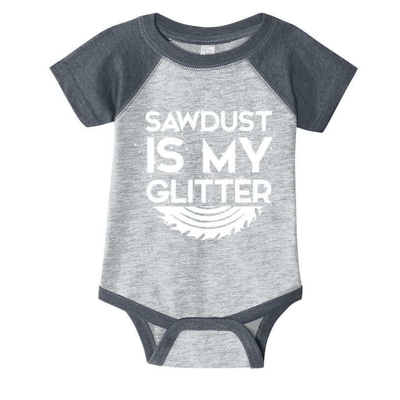 DIY Woodworking Sawdust Design Girl With Tools Gift Infant Baby Jersey Bodysuit