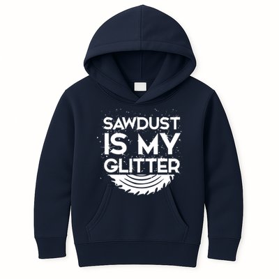 DIY Woodworking Sawdust Design Girl With Tools Gift Kids Hoodie