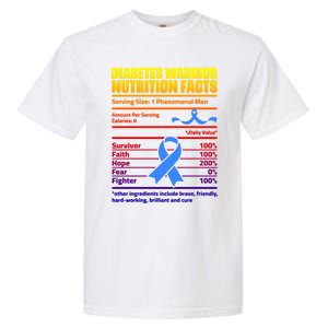 Diabetes Warrior Support Diabetic Diabetes Awareness Great Gift Garment-Dyed Heavyweight T-Shirt