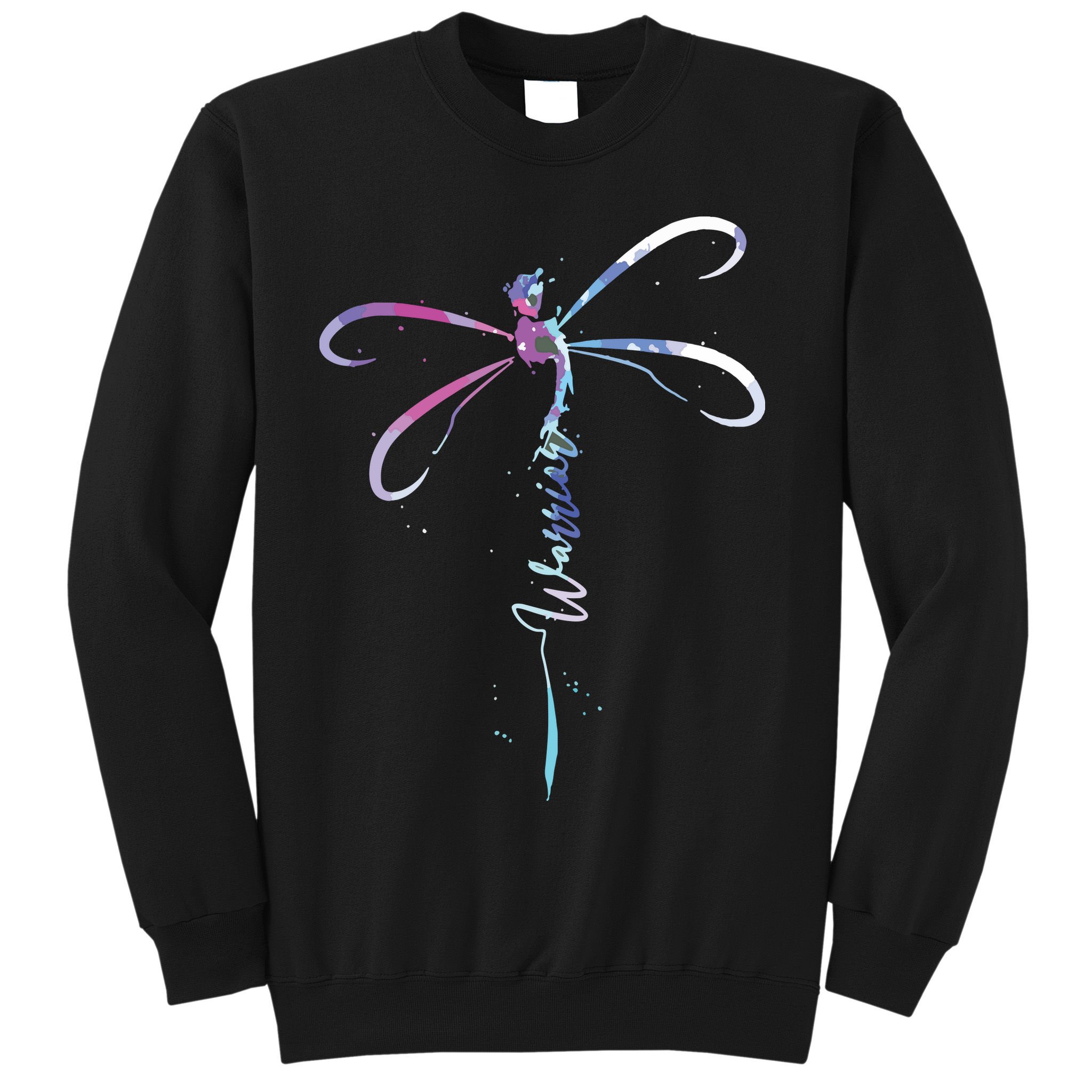 Dragonfly Warrior Semicolon Suicide Prevention Awareness Sweatshirt