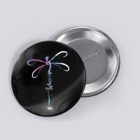 Dragonfly Warrior Semicolon Suicide Prevention Awareness Button