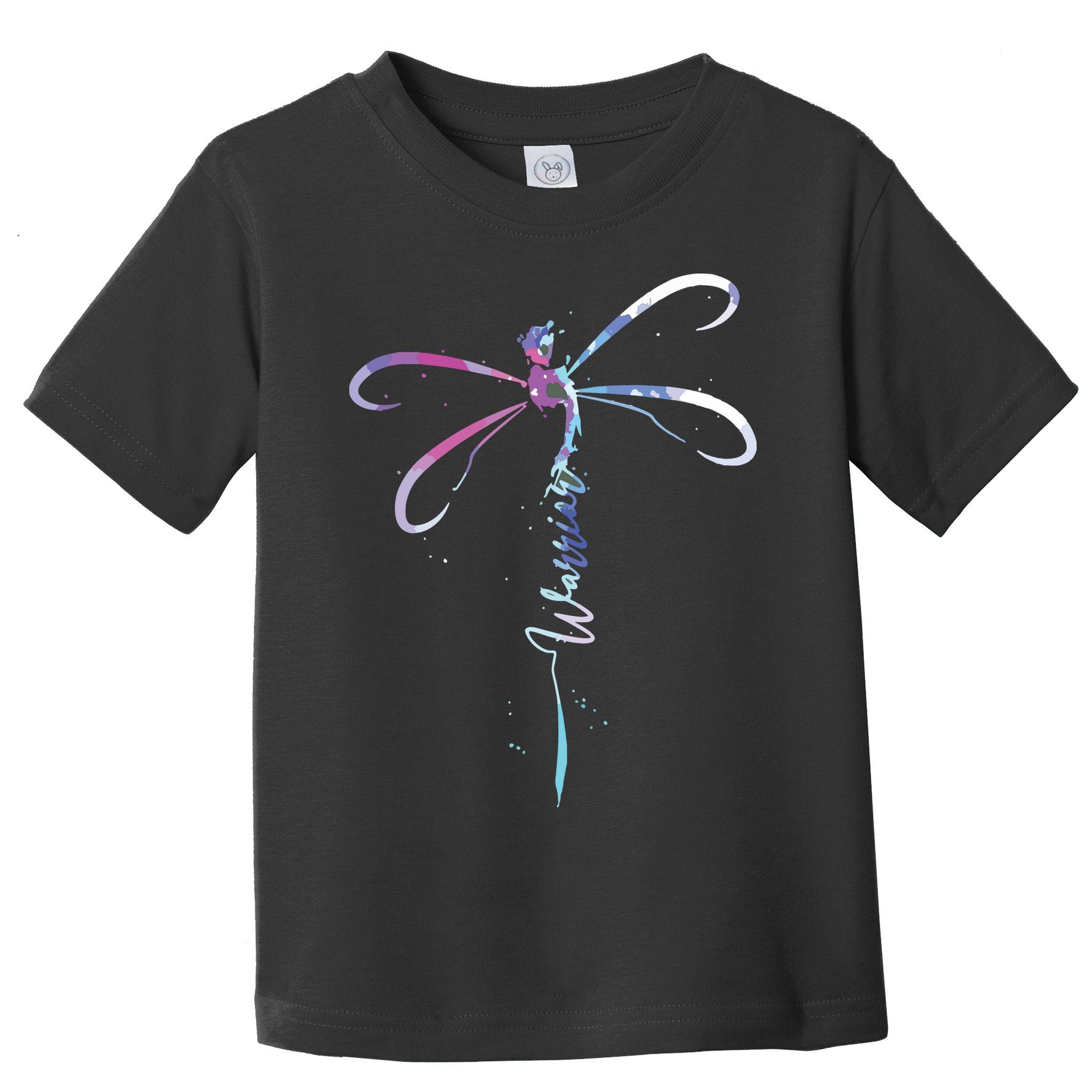 Dragonfly Warrior Semicolon Suicide Prevention Awareness Toddler T-Shirt