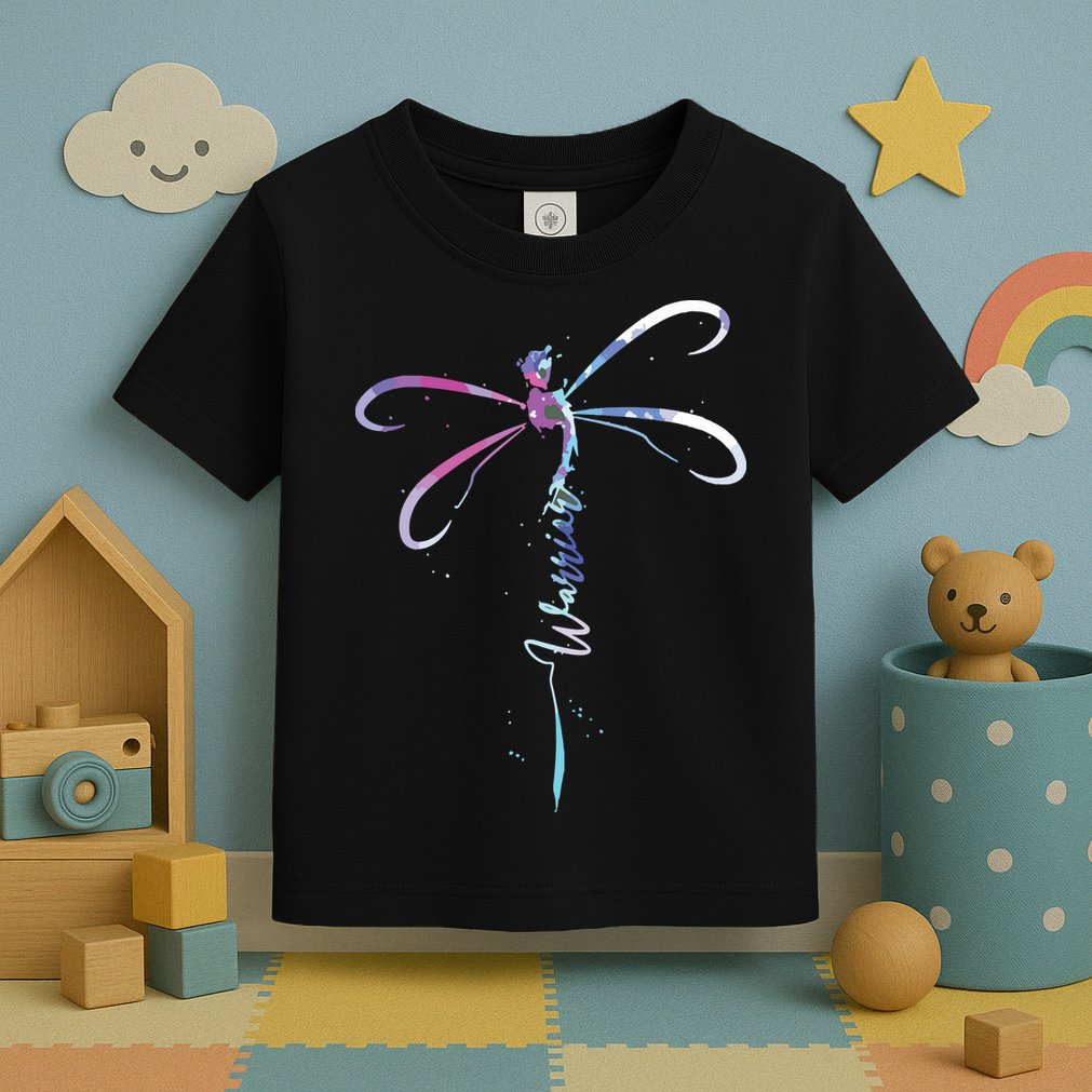 Dragonfly Warrior Semicolon Suicide Prevention Awareness Toddler T-Shirt