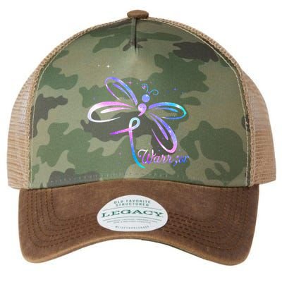 Dragonfly Warrior Suicide Prevention Awareness Legacy Tie Dye Trucker Hat