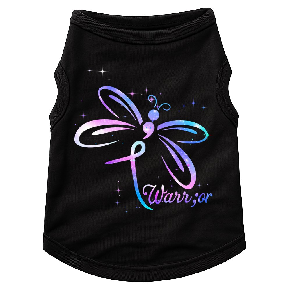 Dragonfly Warrior Suicide Prevention Awareness Doggie Tank