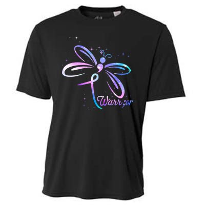 Dragonfly Warrior Suicide Prevention Awareness Cooling Performance Crew T-Shirt