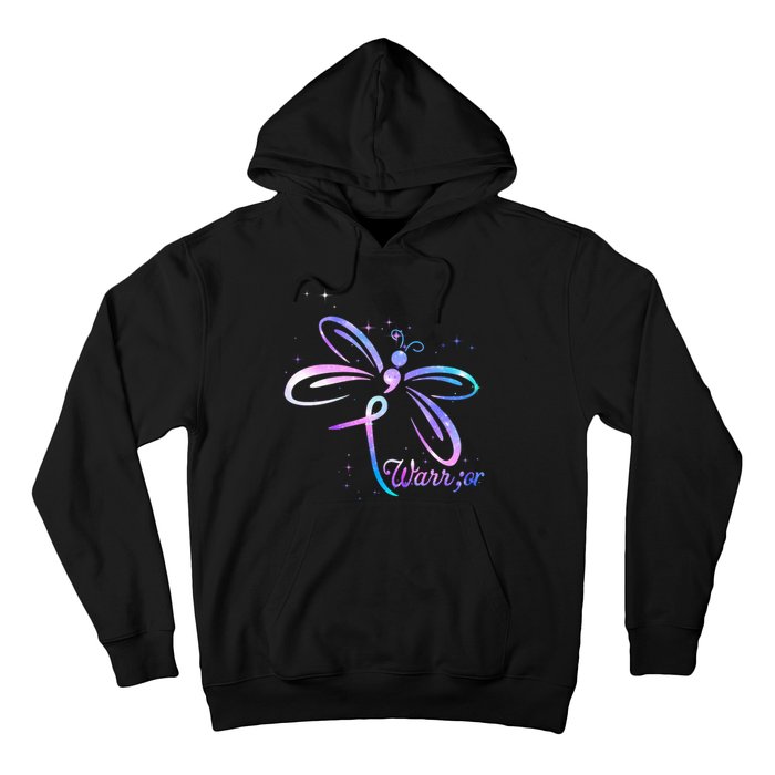 Dragonfly Warrior Suicide Prevention Awareness Hoodie