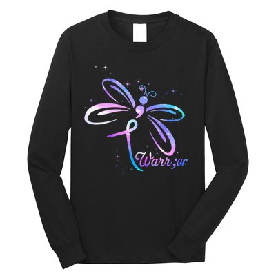 Dragonfly Warrior Suicide Prevention Awareness Long Sleeve Shirt