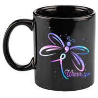 Dragonfly Warrior Suicide Prevention Awareness 11oz C Handle Ceramic Mug