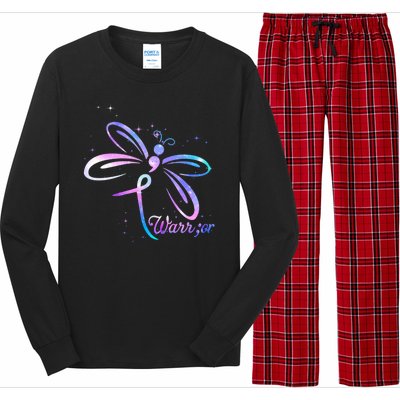 Dragonfly Warrior Suicide Prevention Awareness Long Sleeve Pajama Set