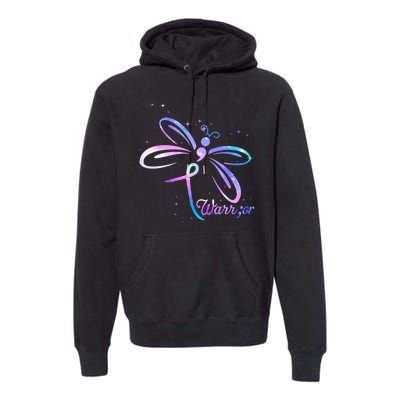 Dragonfly Warrior Suicide Prevention Awareness Premium Hoodie