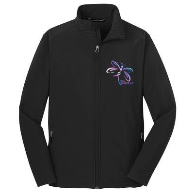 Dragonfly Warrior Suicide Prevention Awareness Core Soft Shell Jacket