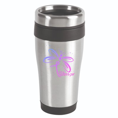 Dragonfly Warrior Suicide Prevention Awareness 16oz Travel Tumbler