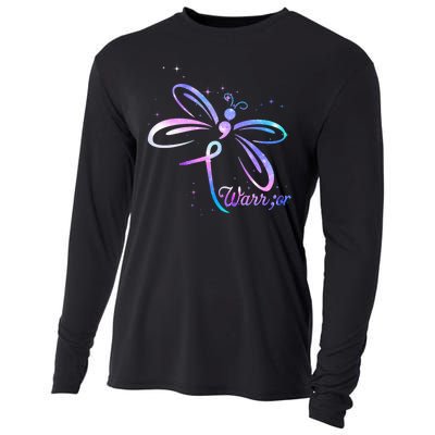 Dragonfly Warrior Suicide Prevention Awareness Cooling Performance Long Sleeve Crew