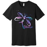 Dragonfly Warrior Suicide Prevention Awareness Premium T-Shirt