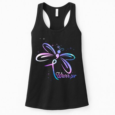 Dragonfly Warrior Suicide Prevention Awareness Womens Tank Top