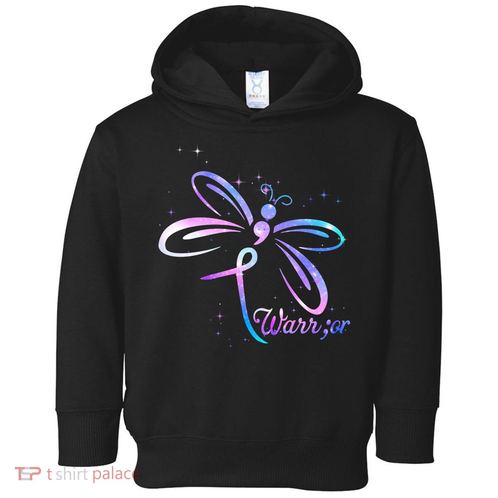 Dragonfly Warrior Suicide Prevention Awareness Toddler Hoodie