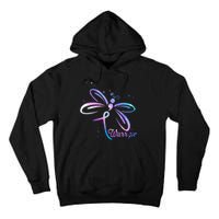 Dragonfly Warrior Suicide Prevention Awareness Tall Hoodie