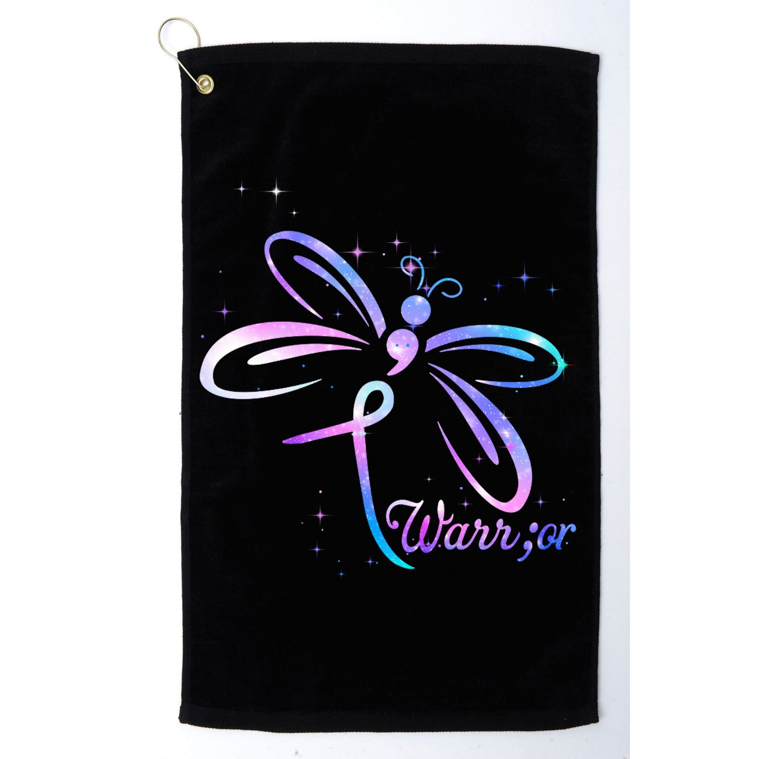 Dragonfly Warrior Suicide Prevention Awareness Golf Towel